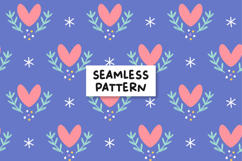 Cute heart pattern. Love pattern. Love background Product Image 1