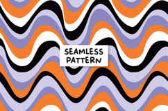 Groovy Halloween Pattern Halloween Sublimation Design Product Image 1