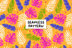 Tropical Pattern Summer Digital Paper Tropical Background Product Image 1