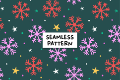 Snowflake Pattern Winter Seamless Pattern Snowflake Paper Product Image 1