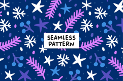 Christmas Seamless Pattern Snowflake Pattern Christmas paper Product Image 1