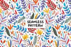 Tropic leaves pattern. Floral background. Floral pattern Product Image 1