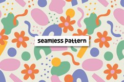 Floral Abstract Pattern Abstract Shapes Background Product Image 1