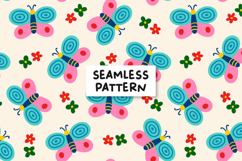 Butterfly Pattern Butterfly Digital Paper Spring Pattern Product Image 1