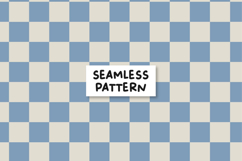 Blue Gray Checkered Pattern Chessboard Background Product Image 1