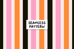 Halloween Stripes Pattern Lines Seamless Stripes Background Product Image 1