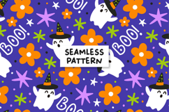Spooky Seamless Pattern Ghost Pattern Halloween Seamless Product Image 1