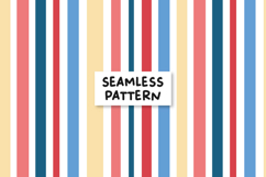 Fourth Of July Stripes Pattern Blue Red Stripes Background Product Image 1