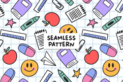 Back to School Pattern Back to School Background Product Image 1