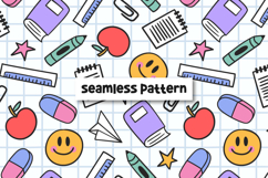 Back to School Pattern Back to School Background Product Image 1
