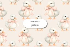 Easter seamless pattern - Digital Paper with Ducks Product Image 1
