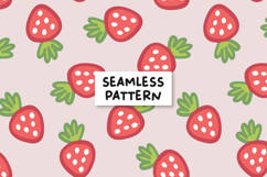 Strawberry Pattern Strawberry Digital Paper Product Image 1