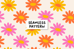 Retro Floral Pattern Spring Floral Background Flowers Product Image 1