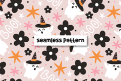 Halloween Ghosts Pattern Spooky Halloween Seamless File Product Image 1