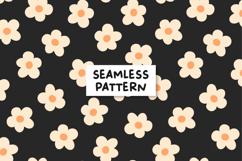 Fall Floral Pattern Daisy Seamless Pattern Floral Background Product Image 1