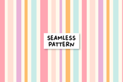 Pastel Stripes Pattern Retro Stripes Background Product Image 1