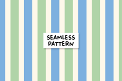 Blue Stripes Pattern Retro Stripes Seamless Pattern Product Image 1
