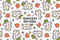 Christmas Seamless Pattern Christmas Tree Background Product Image 1