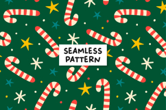 Christmas Candy Cane Pattern Christmas Background Product Image 1