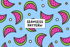 Summer Watermelon Pattern Watermelon Background Product Image 1