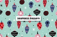 Christmas seamless pattern. Christmas background. Product Image 1