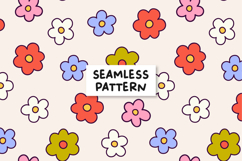 Floral Pattern Cute Flowers Background. Product Image 1