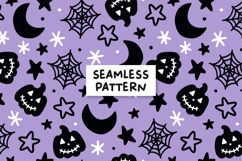 Halloween Pattern Halloween Digital Paper Spooky Background Product Image 1