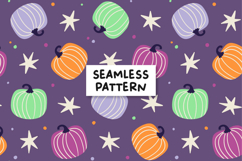 Pumpkins Digital Paper Halloween Pumpkin Background Product Image 1