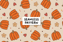 Fall Pumpkin Pattern Autumn Background Product Image 1