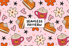 Pumpkin Pie Pattern Pumpkin Spice Background Product Image 1