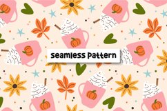 Pumpkin Spice Pattern Pumpkin Latter Background Product Image 1