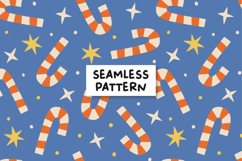 Christmas Candy Cane Seamless Pattern Christmas Background Product Image 1