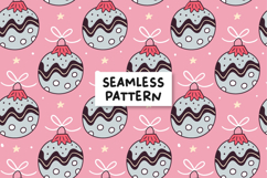 Pink Christmas Pattern Christmas Background Product Image 1