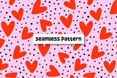 Love seamless pattern. Hearts pattern. Love background Product Image 1