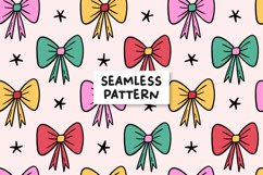 Bows Pattern Bows Background Coquette Bow Product Image 1