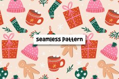 Christmas seamless pattern. Christmas background. Pattern Product Image 1
