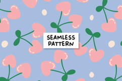 Cherry Pattern Cherry Background Cherry Seamless Pattern Product Image 1