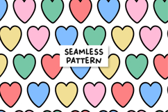 Hearts Pattern Love Background Hearts Digital Paper Product Image 1