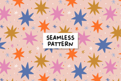 Stars pattern. Stars digital paper. Seamless pattern. Product Image 1