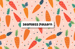 Carrot seamless pattern. Carrots background. Carrot pattern Product Image 1