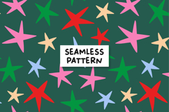 Stars Pattern Christmas Stars Background. Product Image 1