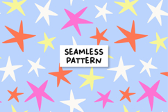Stars Pattern Colorful Stars Background. Product Image 1