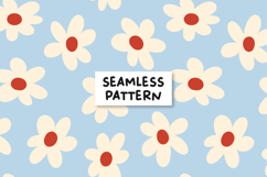 Floral Pattern Floral Background Daisy Seamless Pattern. Product Image 1