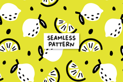 Lemon Seamless Pattern Summer Background. Product Image 1