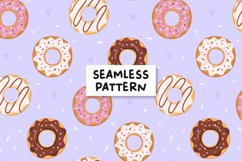 Donut Pattern Donuts Background. Product Image 1