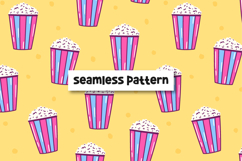 Popcorn Pattern Popcorn Background Product Image 1