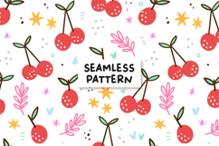 Cherries pattern. Cherries digital paper. Product Image 1