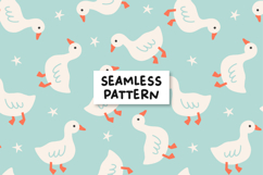 Duck Seamless Pattern Baby Duck Background Product Image 1