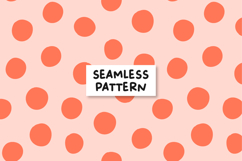 Polka Dot Pattern Orange Dots Background Product Image 1