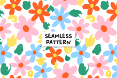 Colorful Floral Seamless Pattern Spring Floral Background Product Image 1